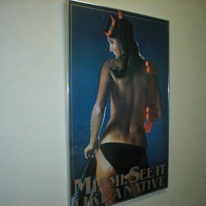 MIAMI   SEE IT LIKE A NATIVE  FRAMED POSTER